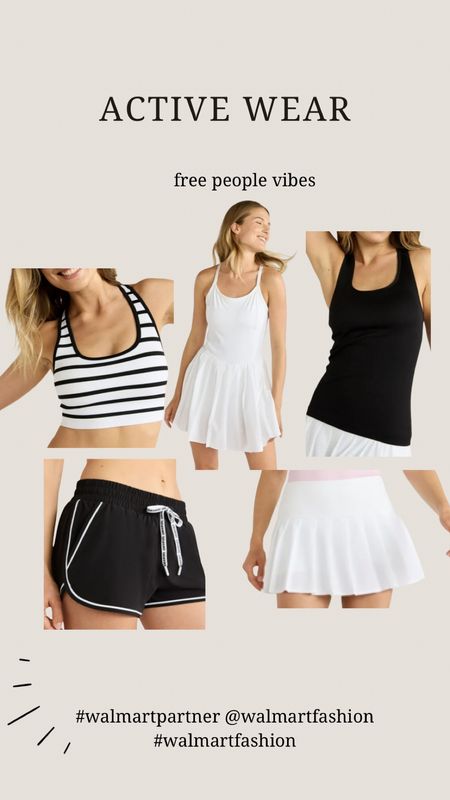 Active wear must haves! Black and white athleisure finds. Free people inspired 
#walmartpartner #walmartfashion @walmartfashion

#LTKFitness #LTKFindsUnder50 #LTKActive