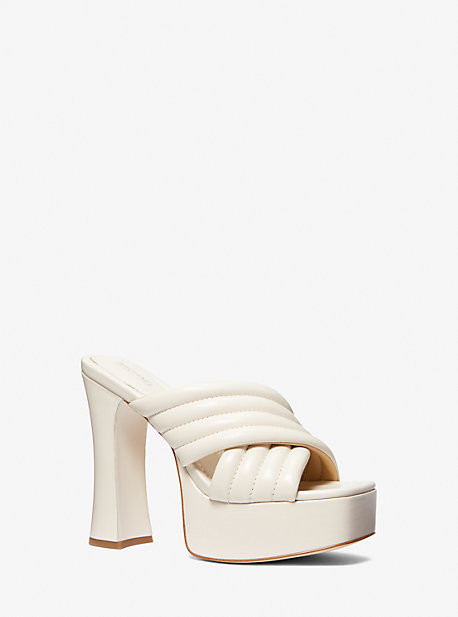 Clara Leather Sandal | Michael Kors US