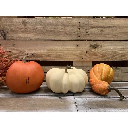 Way To Celebrate Harvest Set of 3 Heirloom Pumpkin / Gourd | Walmart (US)