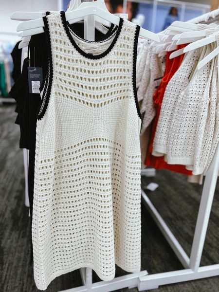 My favorite Openwork Mini Sweater Dress by Universal Thread from Target! Looks expensive but it’s not! Great summer dress | resort wear | swim cover 

#target #dress #summer #polacek

#LTKStyleTip #LTKSwim #LTKSummerSales