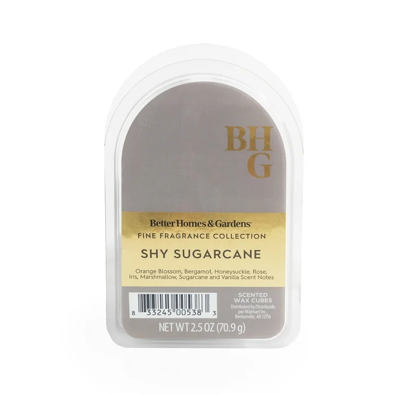 BHG Luxury Fragrance, Shy Sugarcane Scented Wax Melts, 2.5oz | Walmart (US)