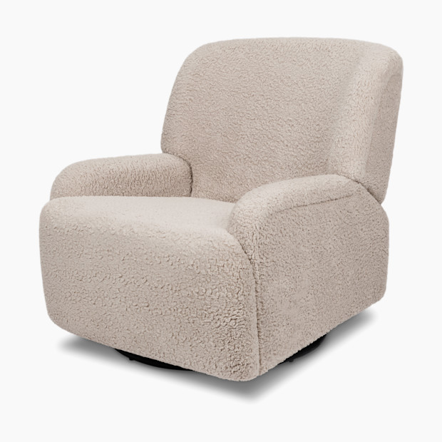Namesake Winslow Extra Wide Recliner and Swivel Glider in Earl Grey Shearling | Babylist