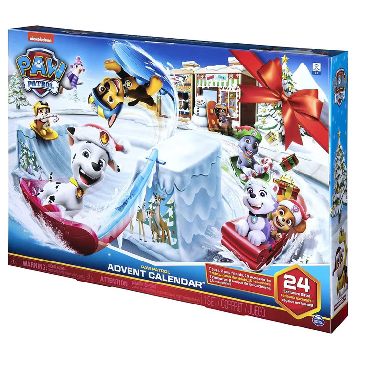 PAW Patrol Holiday Count Down Advent Calendar with 24 Collectible Toys Including Pups, Snowboards... | Target
