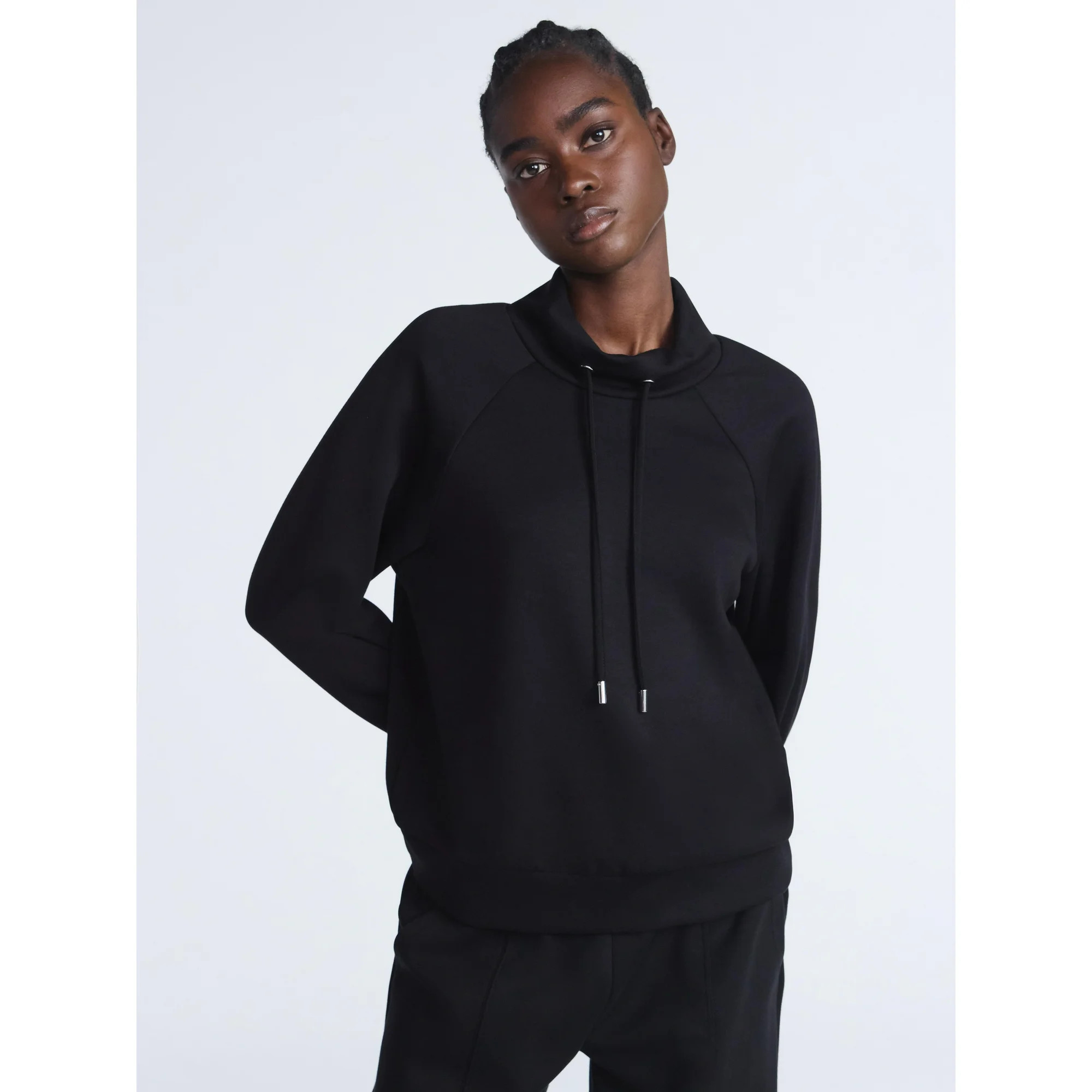 Scoop Women's and Women's Plus New Scubaknit Funnel Neck Sweatshirt, Sizes XS-4X | Walmart (US)