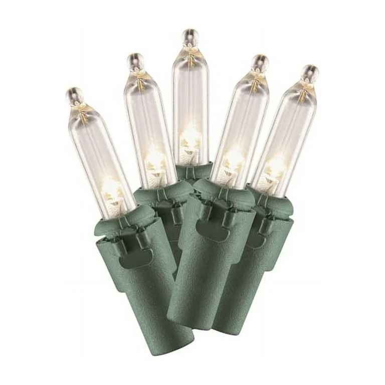 100-Count Mini Warm White Random Twinkling LED Christmas String Lights, Green Wire, by Holiday Ti... | Walmart (US)