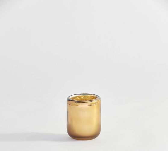 Brie Handcrafted Mercury Glass Hurricane Candleholder | Pottery Barn (US)