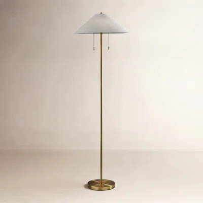 Finley 60.5'' Brass Traditional Floor Lamp | Wayfair North America