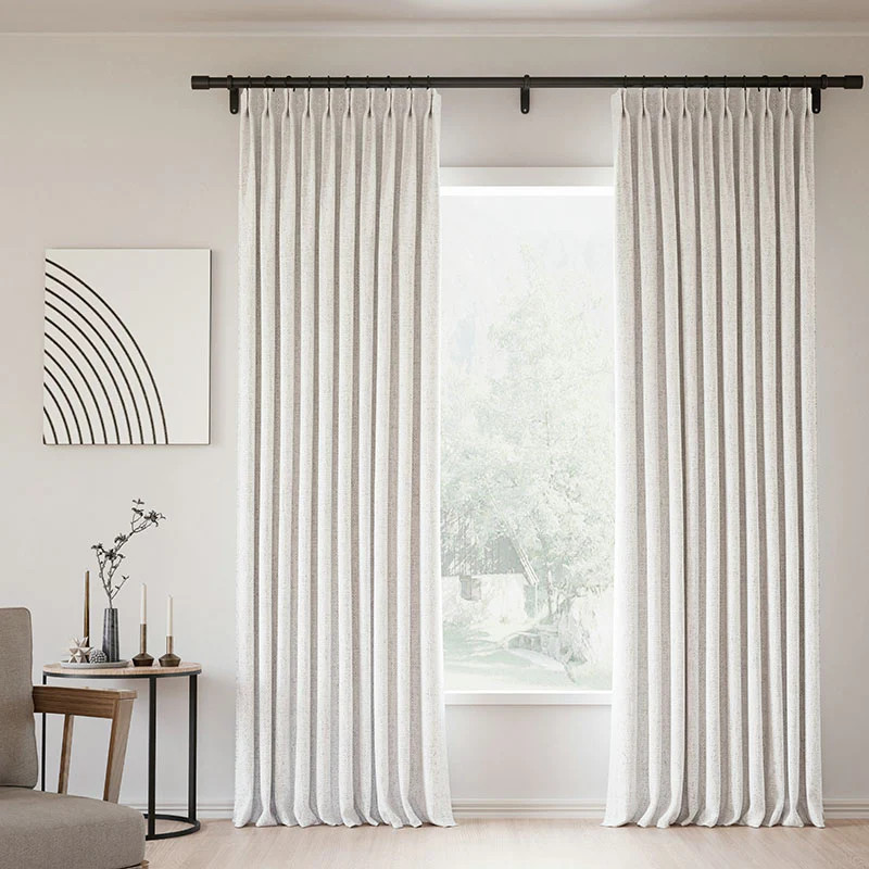 Lille Linen Curtains Drapes Pinch Pleated | Homerilla