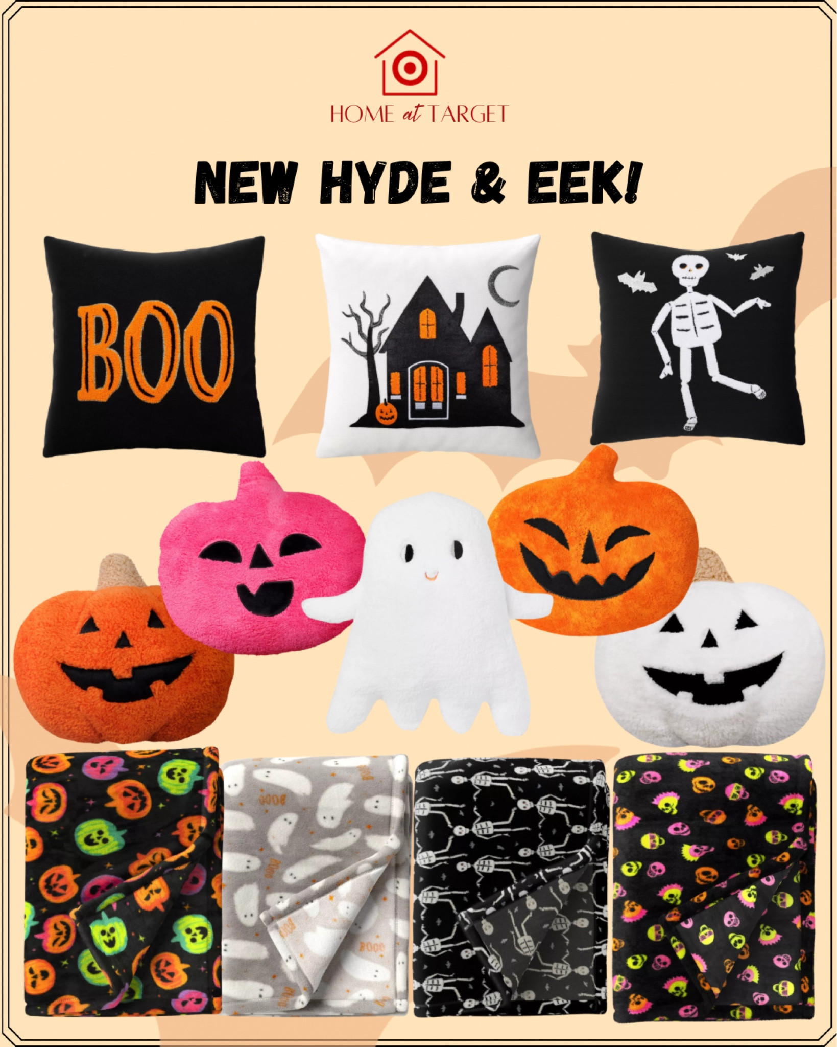 Cutest spooky cozies! Pillows & blankets. 

#LTKSeasonal