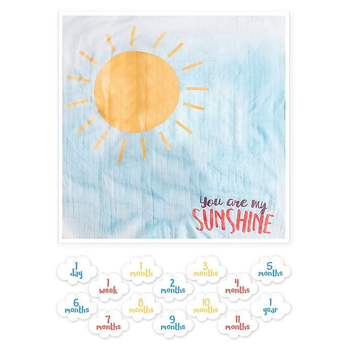 Lulujo Baby "You're My Sunshine" Milestone Blanket | buybuy BABY