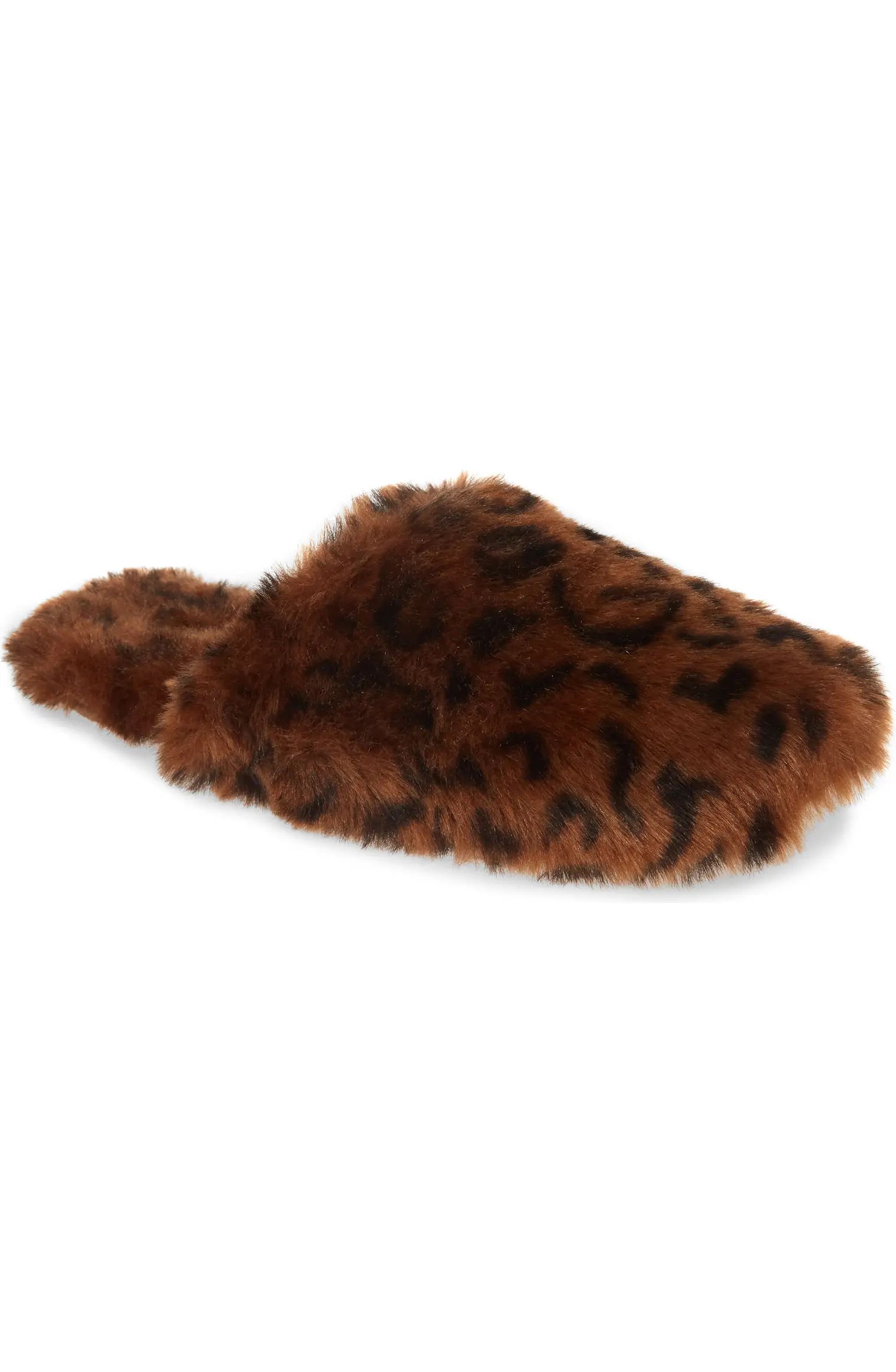 Faux Fur Animal Print Slipper | Nordstrom