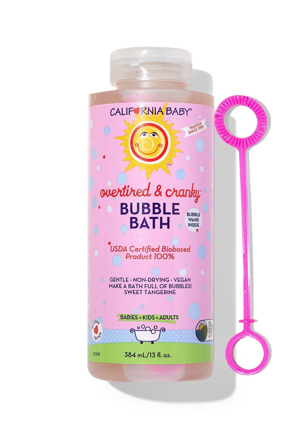 California Baby Overtired and Cranky Bubble Baths - No Tear , Pure Essential Oils for Bathing, Hot T | Amazon (US)