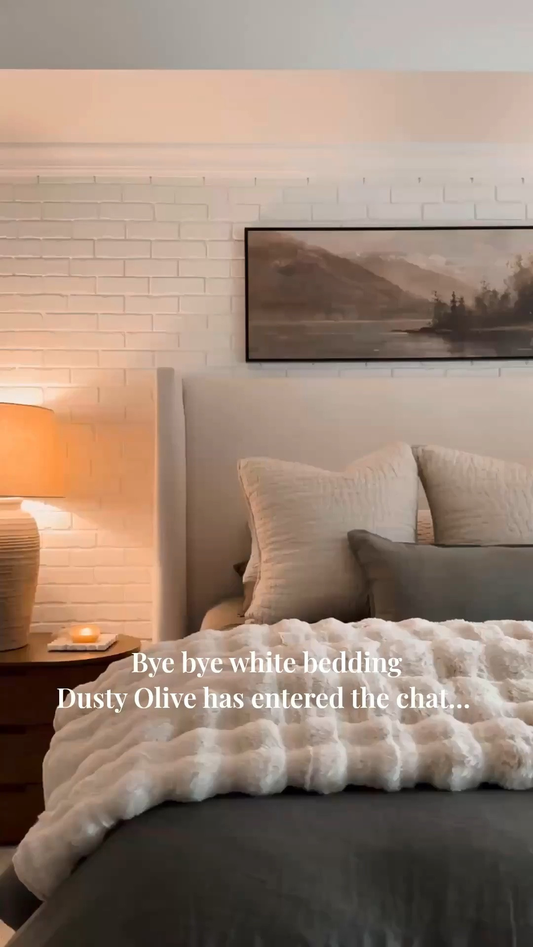 Bye-bye, white bedding! Dusty Olive has entered the chat. Get your fall on y’all. 🍂￼

#LTKSaleAlert #LTKHome #LTKSeasonal