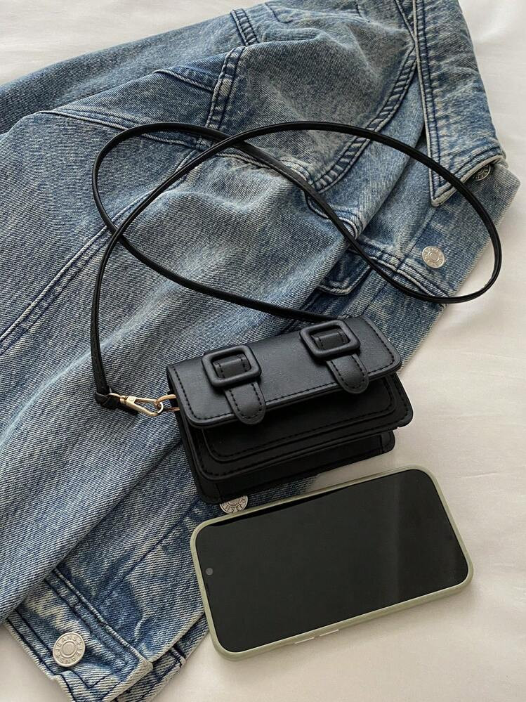 Mini Flip Shoulder Bag | SHEIN