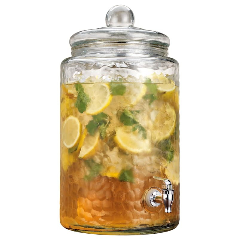 3-Gallon Hammered Beverage Dispenser | At Home