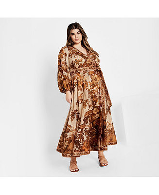 Women's Plus Size Maddie Wrap Maxi Dress | Macy's