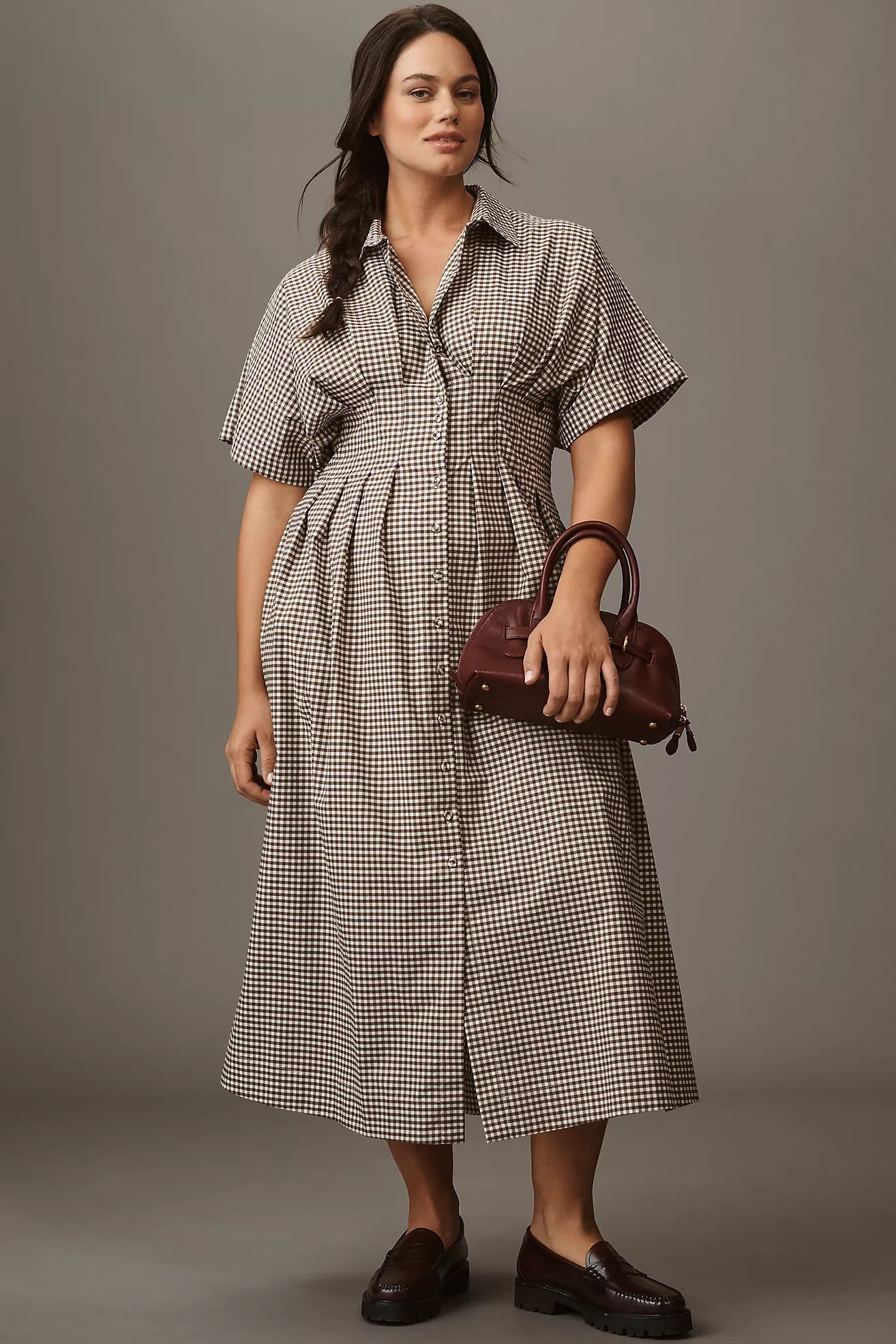 The Tobie Studded Shirt Dress by Exquise | Anthropologie (US)