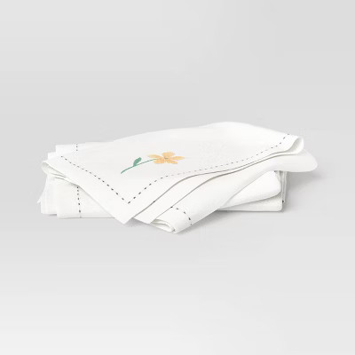 2pk Flower Cloth Napkins - Threshold™ | Target