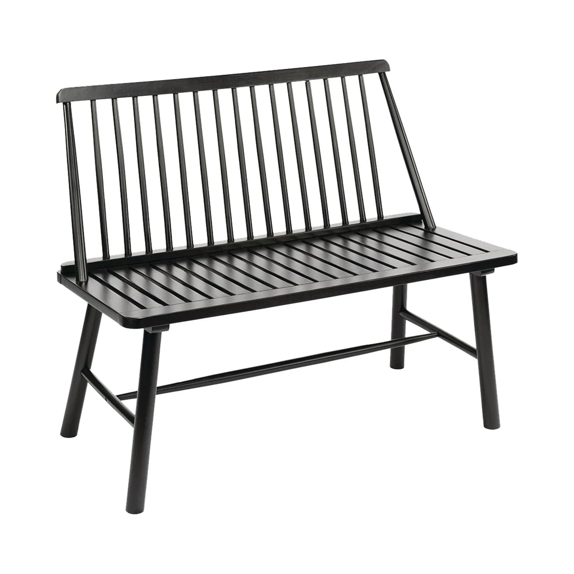 Jack Post Durable Indonesian Hardwood Farmhouse Bench for Patio, Black | Walmart (US)