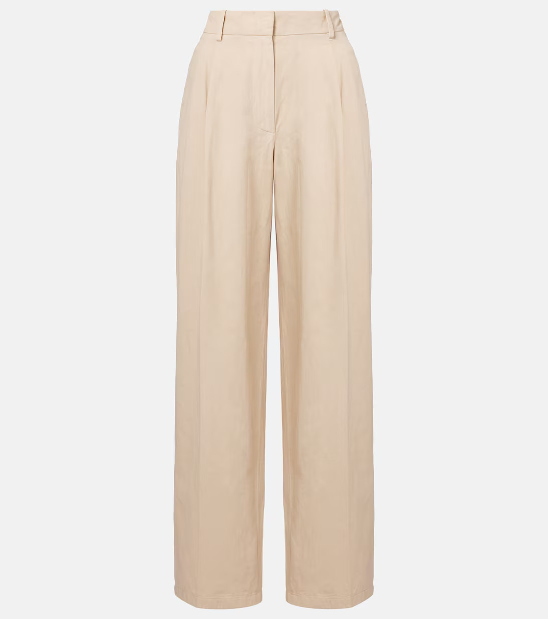 Lilas cotton and linen wide-leg pants | Mytheresa (UK)