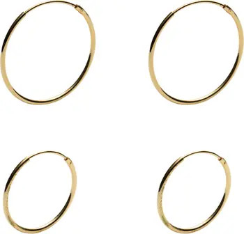 2 Pairs of Endless Hoop Earrings | Nordstrom