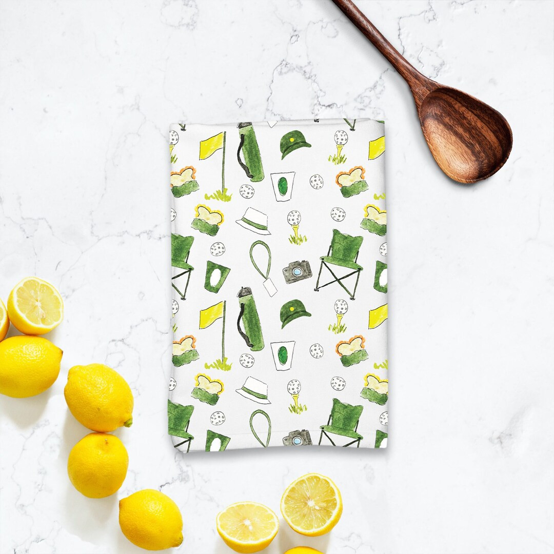 Golf Patron Pattern Hostess Towel Golf Hand Towel, Golf Decor - Etsy | Etsy (US)