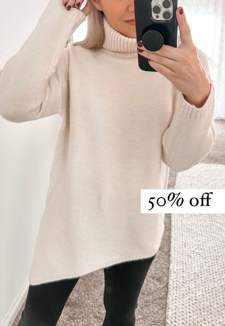 Amazon fashion 
Amazon finds
Amazon 
Sweater
Turtleneck sweater 

#LTKSeasonal #LTKstyletip #LTKunder50