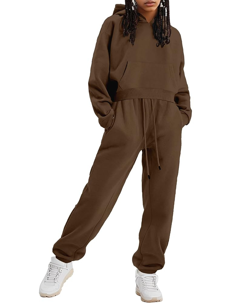 Girls Clothes 2 Piece Clothing Sets Crop Tops Hoodie Long Sleeve Sweatshirts and Pants Fall Winte... | Amazon (US)