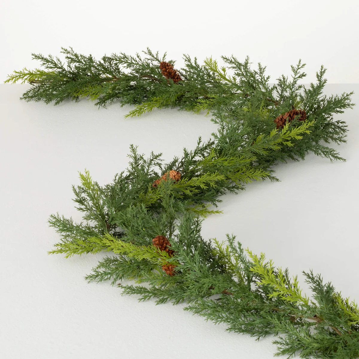 Earthy Realistic Arborvitae Garland | Sullivans Home Decor