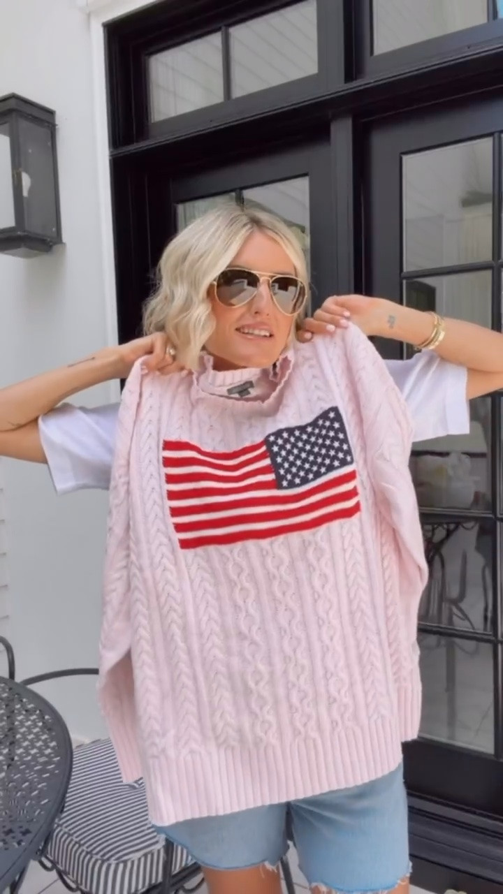 A must-have for all of the upcoming patriotic holidays 👏🏼 I grabbed a size medium. 

Loverly Grey, Target find, Target fashion, American flag sweater, Memorial Day outfit ideas, Fourth of July outfit ideas

#LTKootd #LTKSeasonal