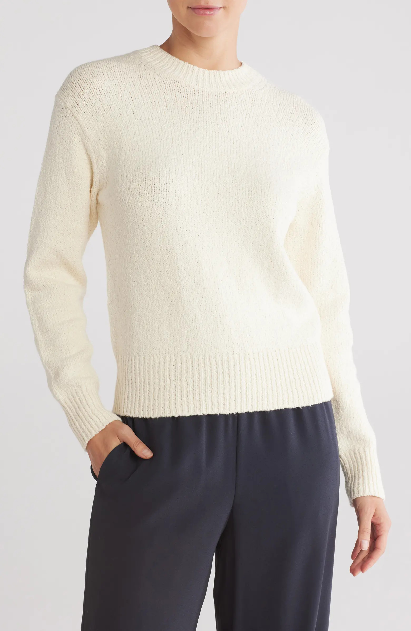 Vince Rib Drop Shoulder Crewneck Sweater | Nordstromrack | Nordstrom Rack