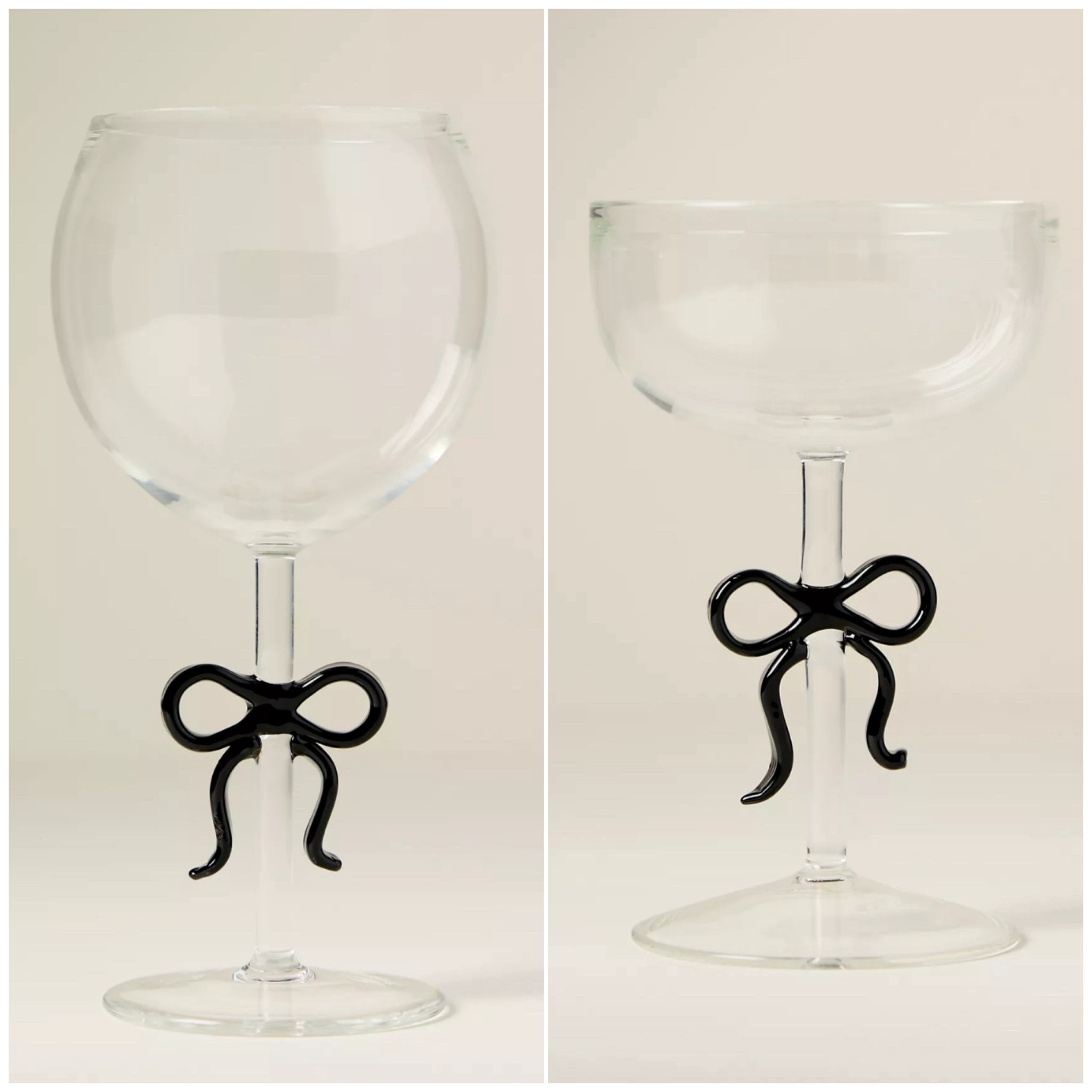 Anthropologie is an extra 50% off sale items! These adorable bow wine glasses and coupe glasses come out to just $7.50!

#LTKSaleAlert #LTKselfcare #LTKHome