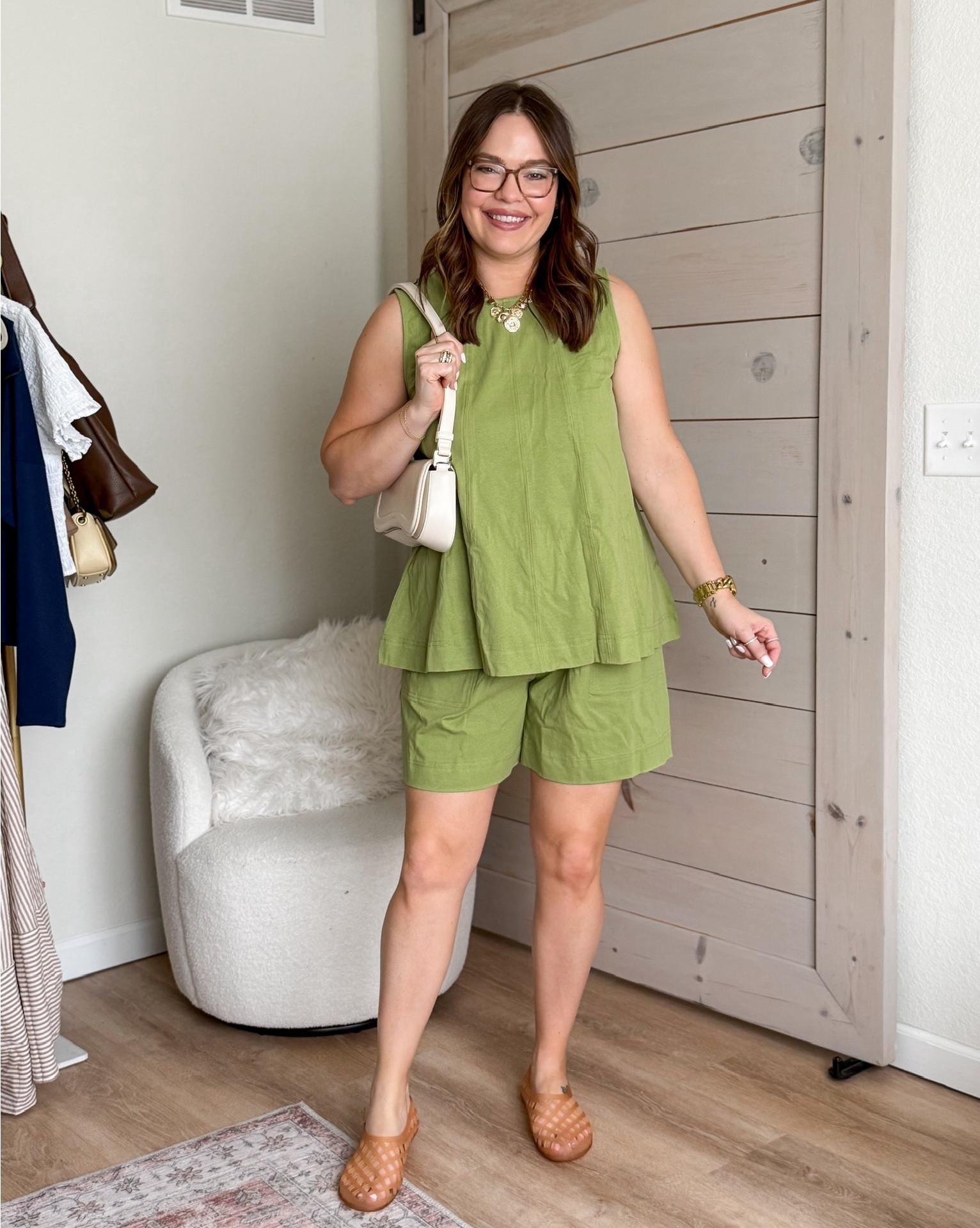 Comfy two-piece outfit! Perfect and so cute for spring / wearing size large ￼

#LTKSeasonal #LTKMidsize #LTKootd