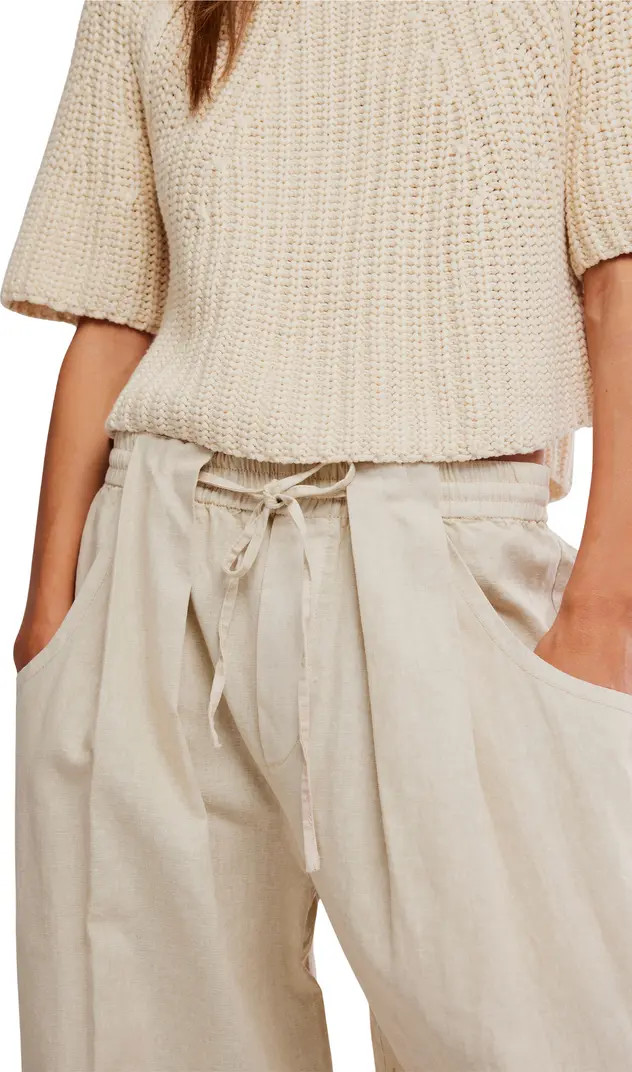Chambers Drawstring Linen & Cotton Pants | Nordstrom