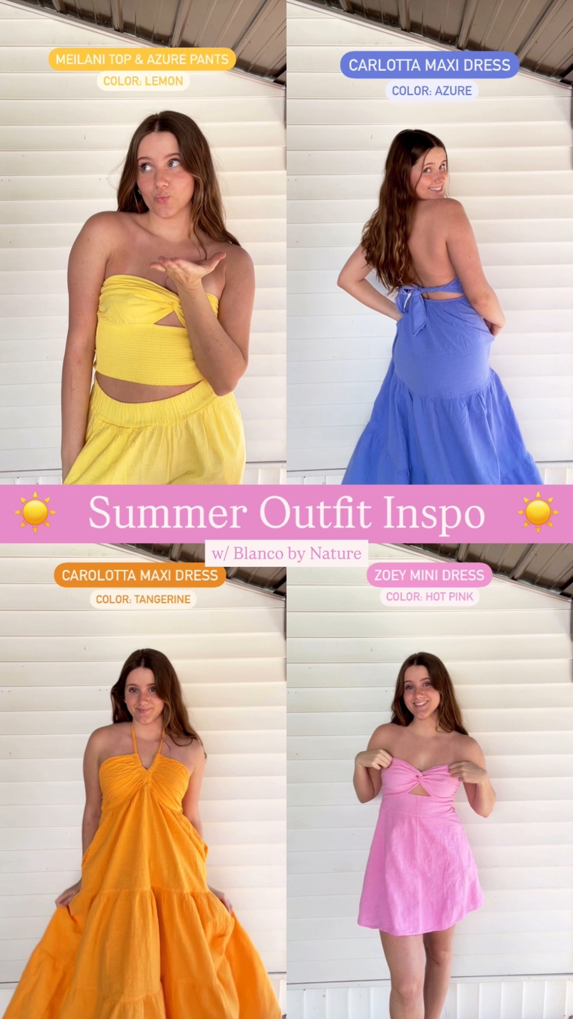 Summer outfit inspo with Blanco by Nature! 

Even better? Use code KAYLYN for 15% off your order! 