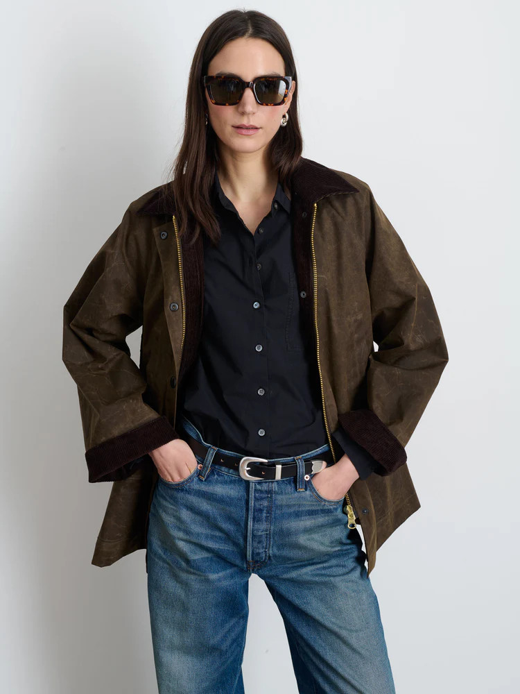 Chiltern Street Jacket In Waxed Cotton | Alex Mill