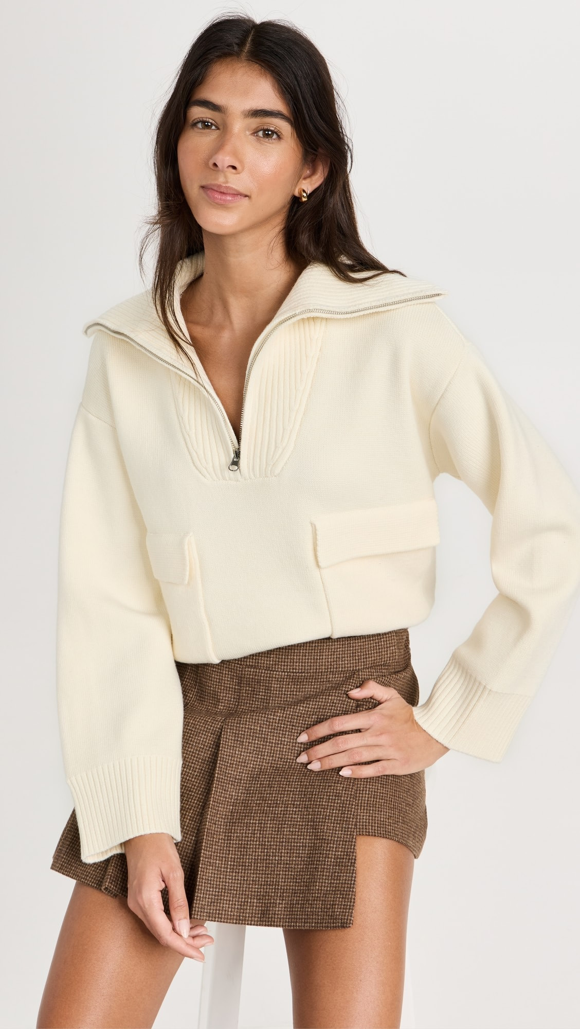 Quarter-Zip Knit Sweater | Shopbop