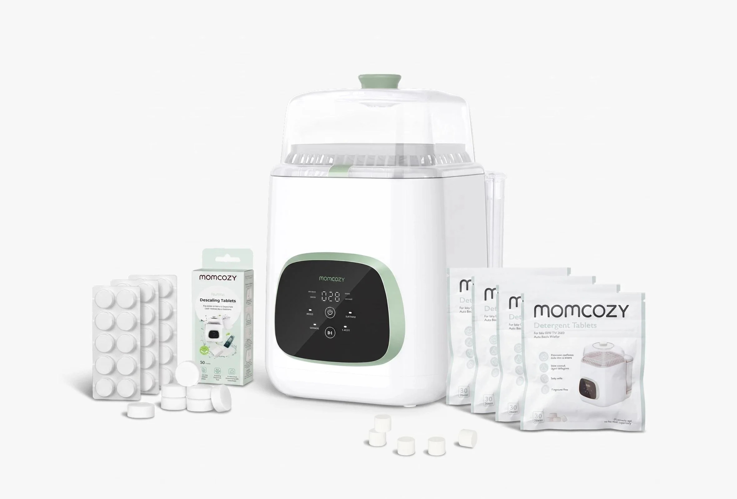 Cleaning Bundle: KleanPal Pro Baby Bottle Washer + 120 Cleaning & 30 D | Momcozy US