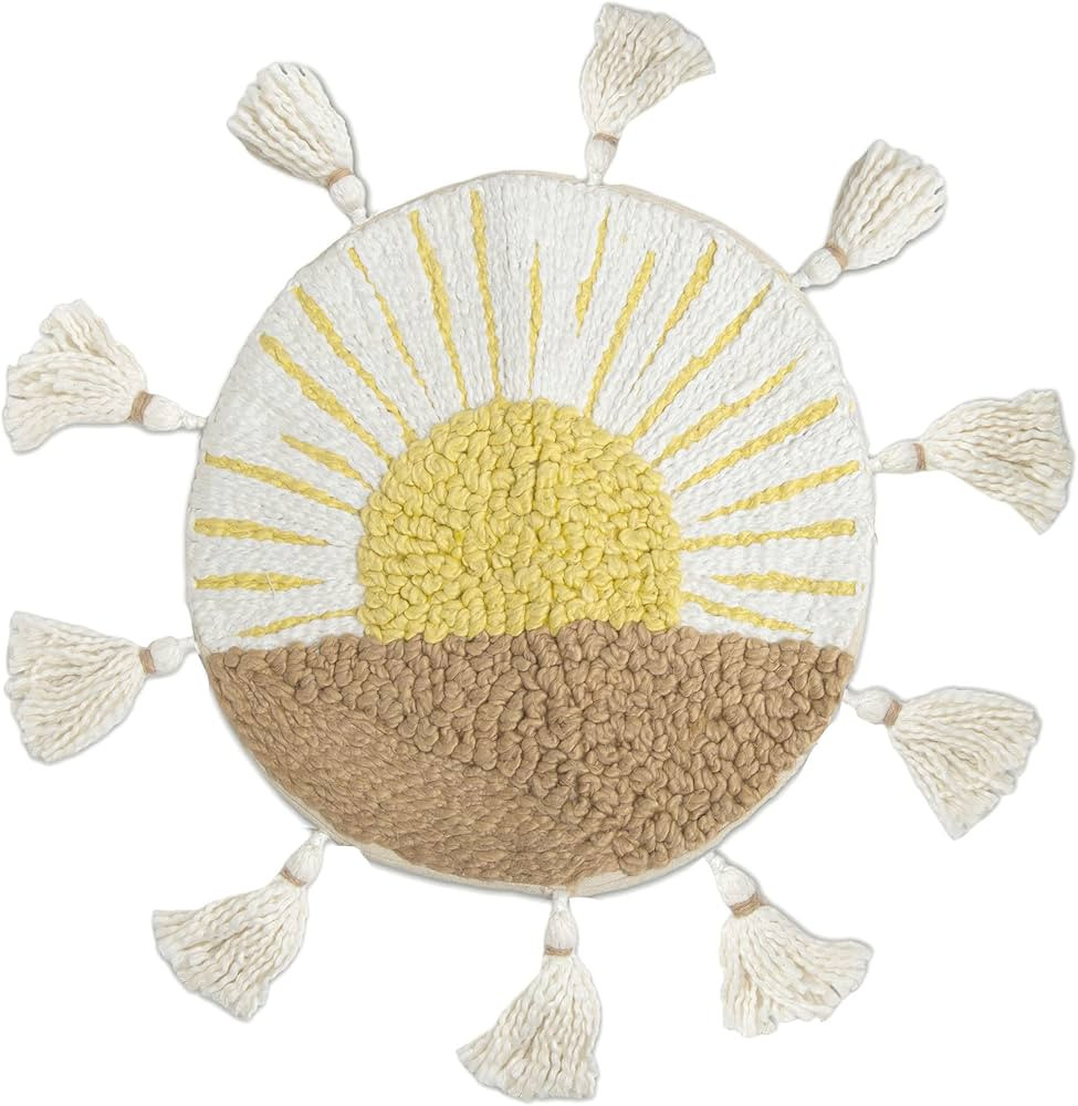 Crane Baby Sunshine Pillow, Brown/Yellow | Amazon (US)