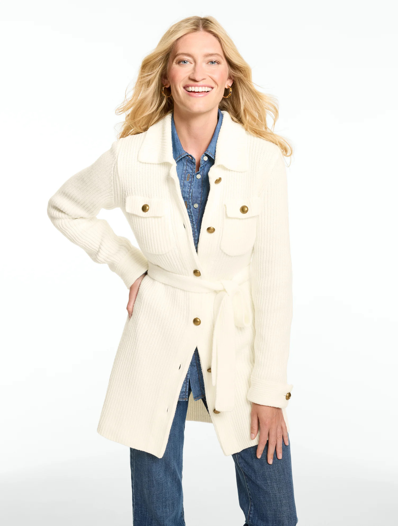 Ribbed Shirt Jacket | Talbots