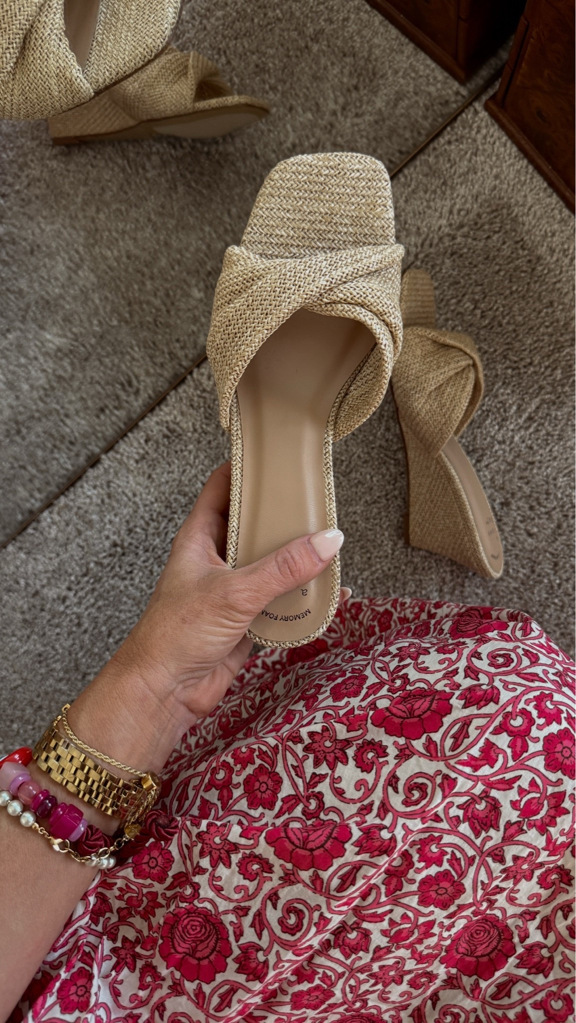 Affordable raffia wedge sandal for summer

#LTKsummer