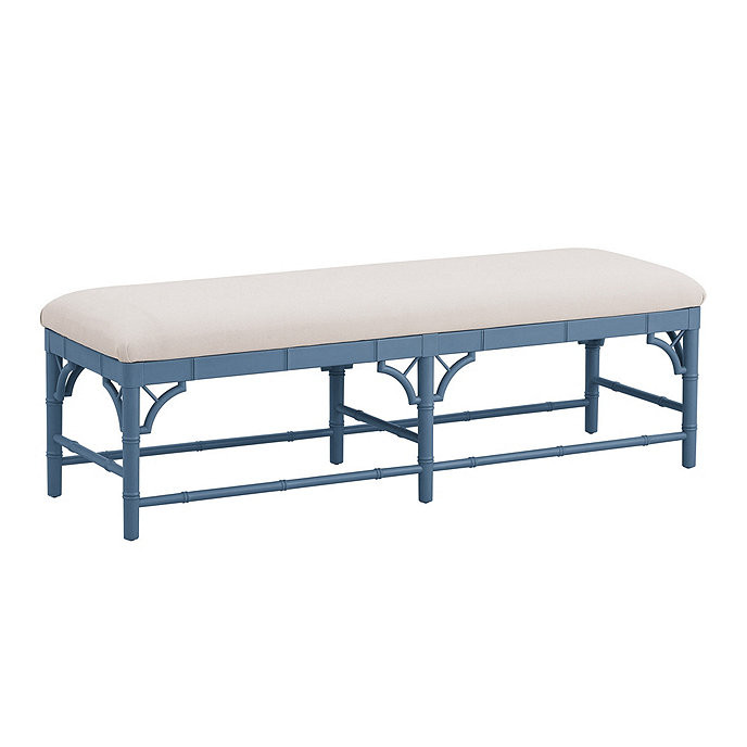 Dayna Bench with Sandberg Parchment Seat | Ballard Designs, Inc.
