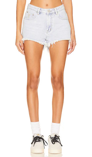 Bonitas High Waist Denim Short in Florence | Revolve Clothing (Global)