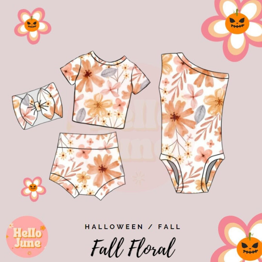 Fall Floral Fall Floral Outfit Fall Baby / Toddler Fall - Etsy | Etsy (US)