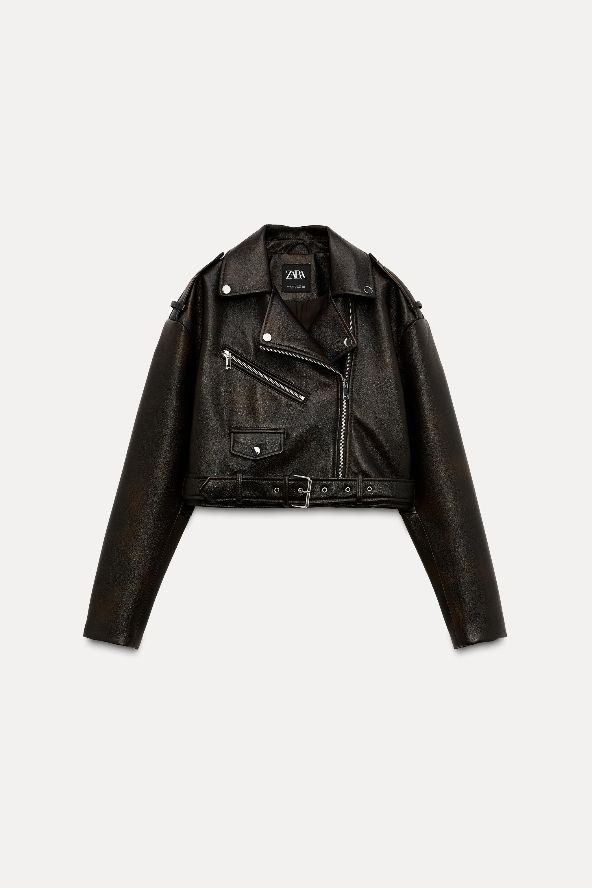 SHINY BIKER JACKET | Zara US