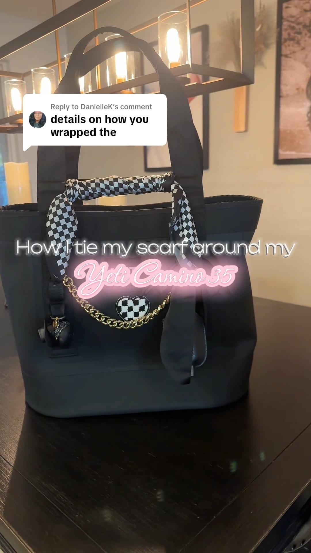 How I wrap my scarf around my Yeti Camino 35! #yeticamino35