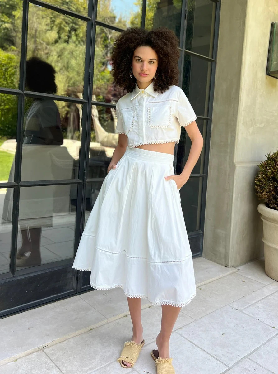 The Hamptons Two-Piece Set-White | Benaar La