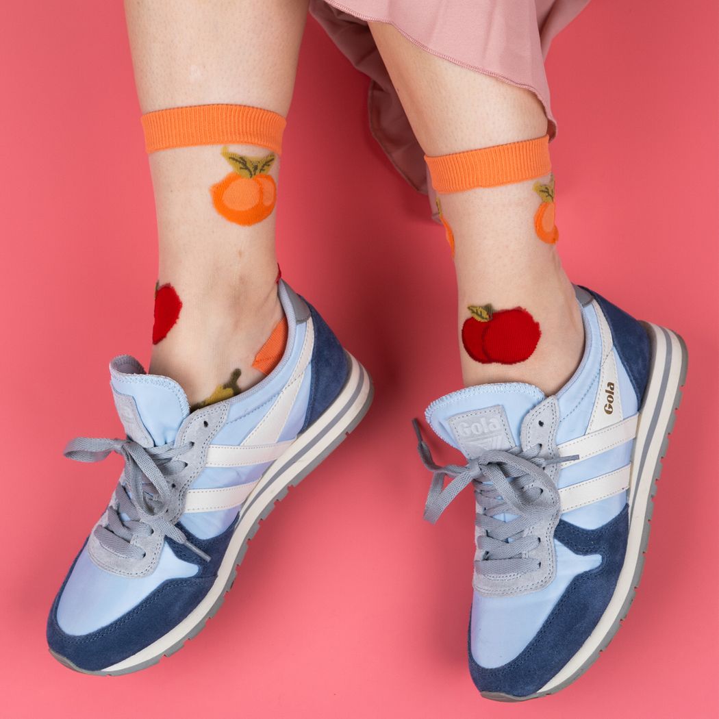 It's All Peachy Sheer Crew Socks | Sock It To Me