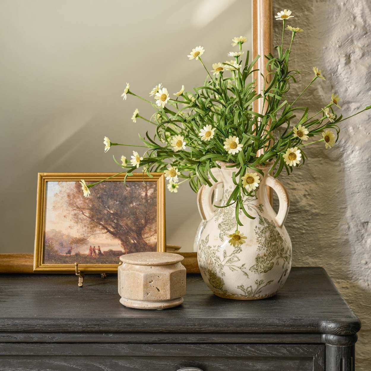 Travertine Canister | Magnolia