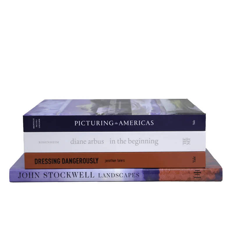 Decorative Books - Americana Coffee Table Stack - 4 Red and Blue Books | Wayfair North America